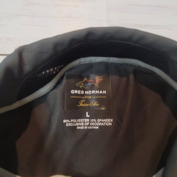 Greg Norman Golf Polo Shirt Adult Men Green Ombre Size L Short Sleeve Mesh - Picture 5 of 9